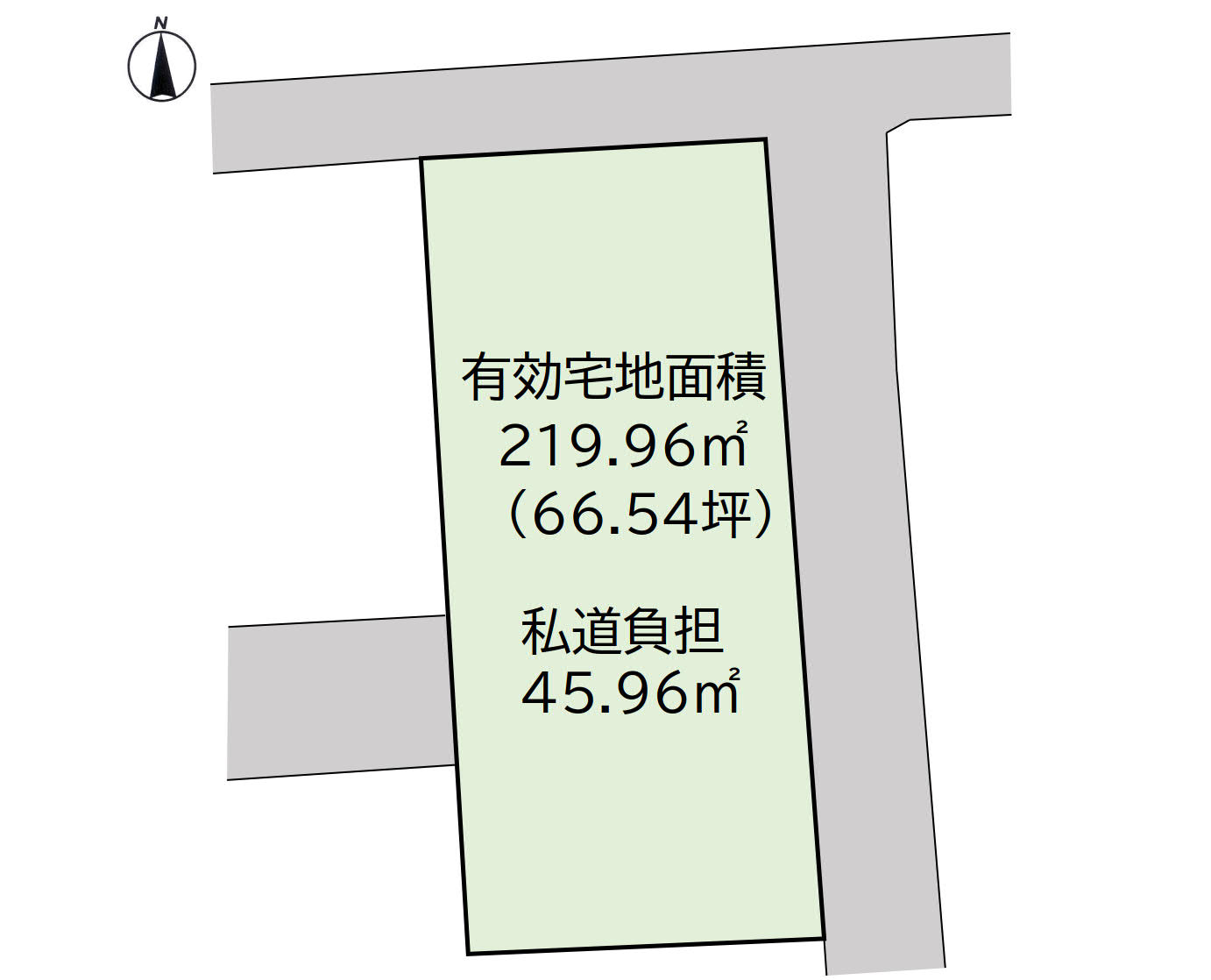 姫路市城北新町　８０坪の広々敷地です！建築条件なし。住宅用地やアパート用地等土地活用に適しています。