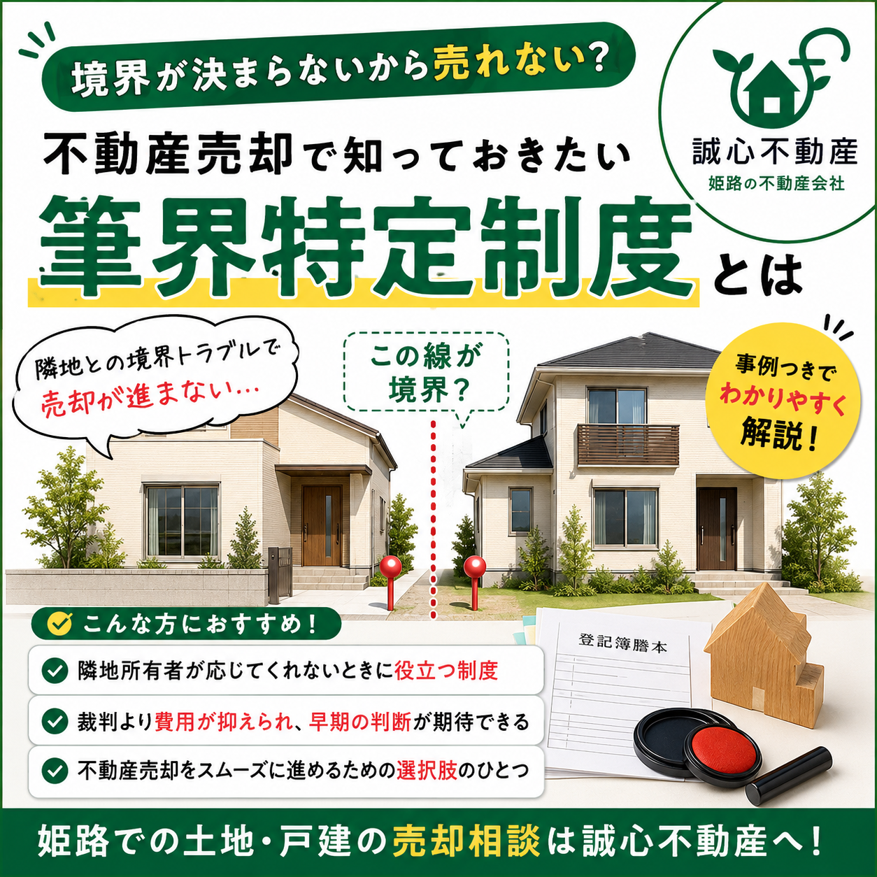 「境界が決まらないから売れない?」不動産売却で知っておきたい「筆界特定制度」とは