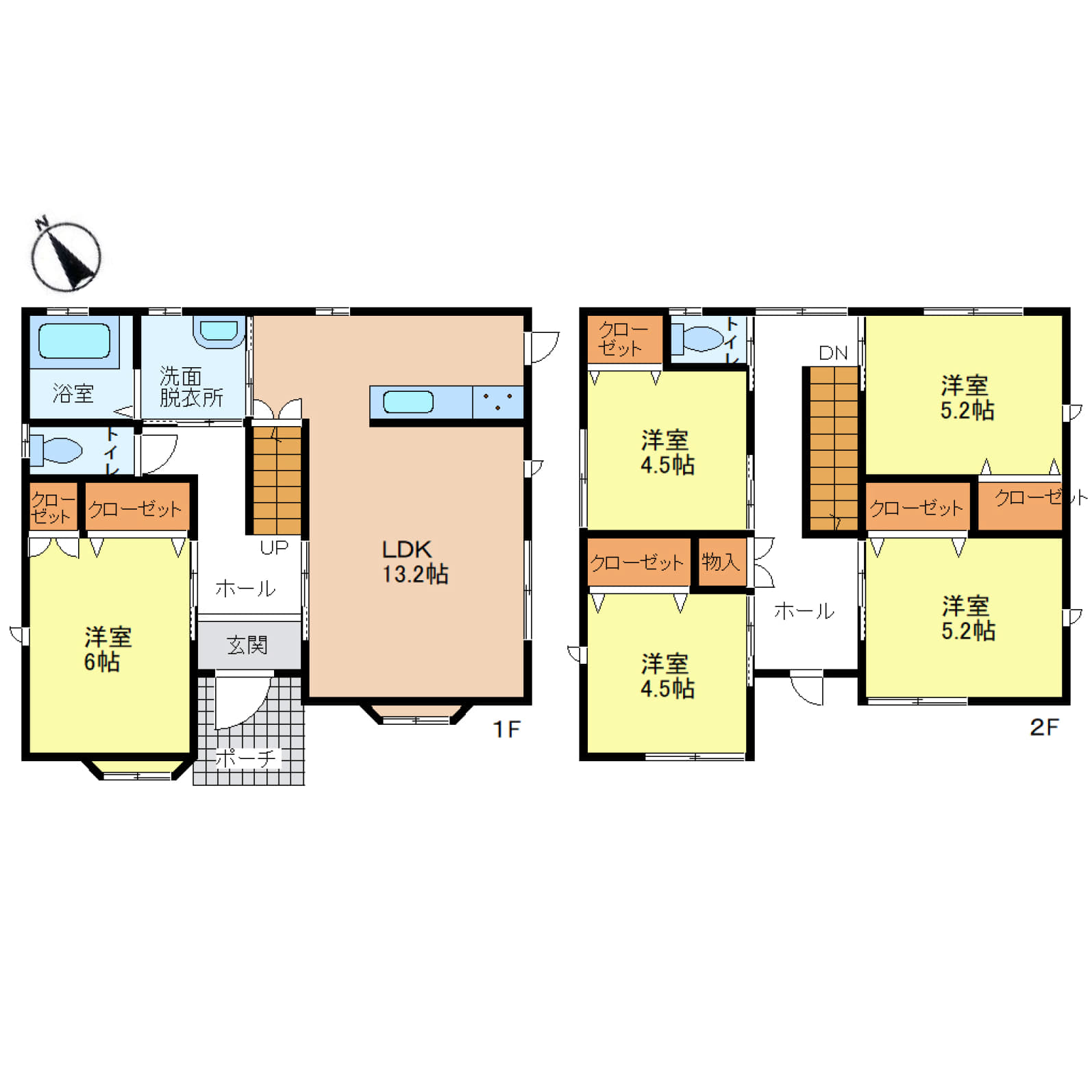 姫路市青山　オール電化の広々5LDK♪JR姫新線「余部」駅・小、中学校　徒歩20分以内で便利な立地♪スーパー・薬局・コンビニは徒歩5分で生活に必要な施設も充実♪クローゼットが各居室にあり、収納のお悩みがラクラクに♪