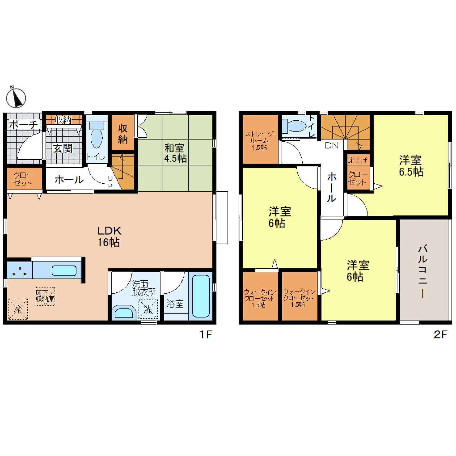 姫路市御立西第4　全1区画【1号棟】静かな住宅街に佇む、3SLDK＋畳コーナーのゆとりある住まい♪駐車2台可、小中学校やスーパー・コンビニも徒歩圏内で暮らしやすさ抜群♪全居室＋LDK・玄関まで収納充実、西向きバルコニーで心地よい毎日を♪