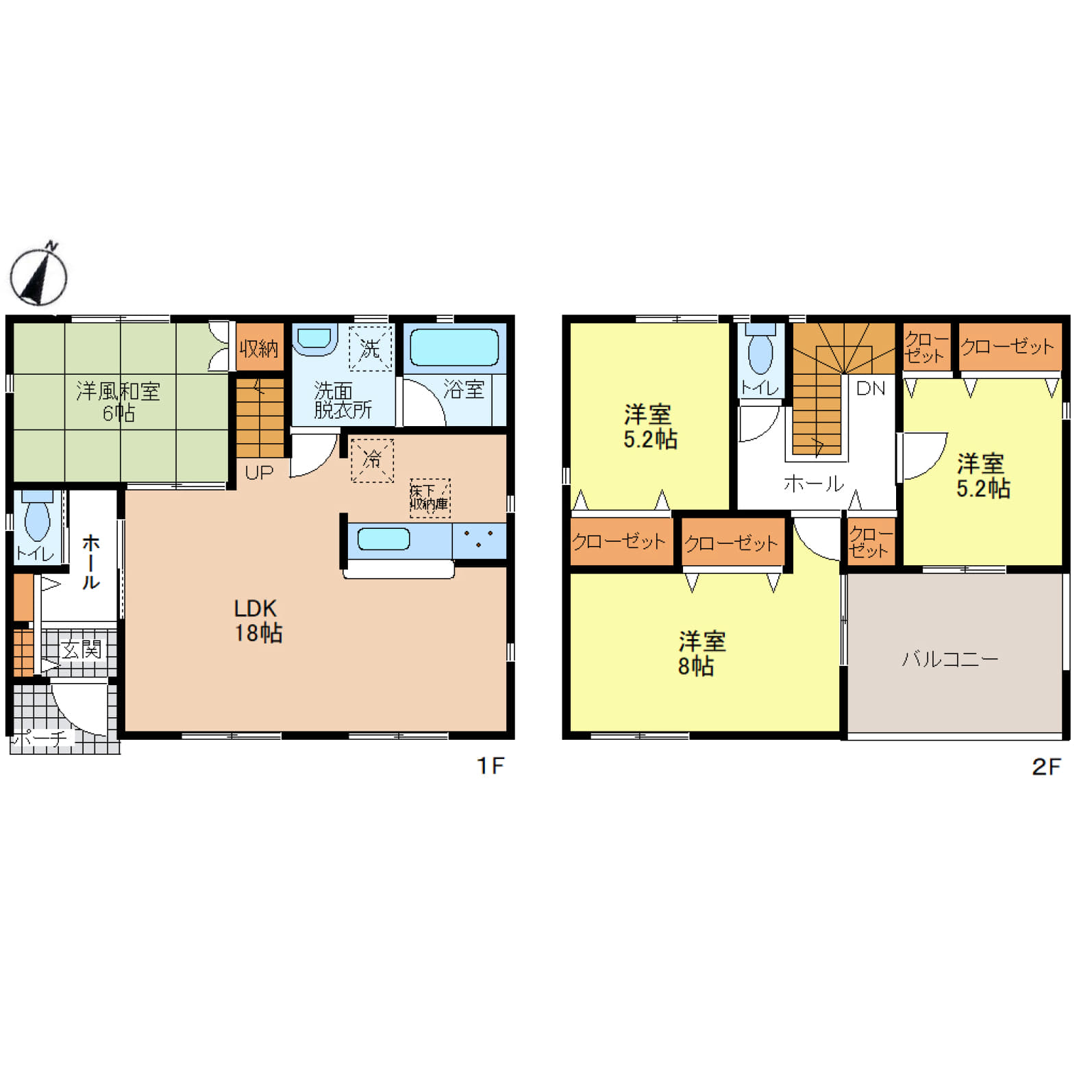 姫路市広畑区蒲田第12（4期）全1区画【8号棟】収納充実の4LDK、家族みんながゆったり暮らせる住まい♪洋風和室付きの18帖LDKで、くつろぎと開放感を両立♪駐車3台可＆生活施設が徒歩圏内の、快適で便利な好立地♪