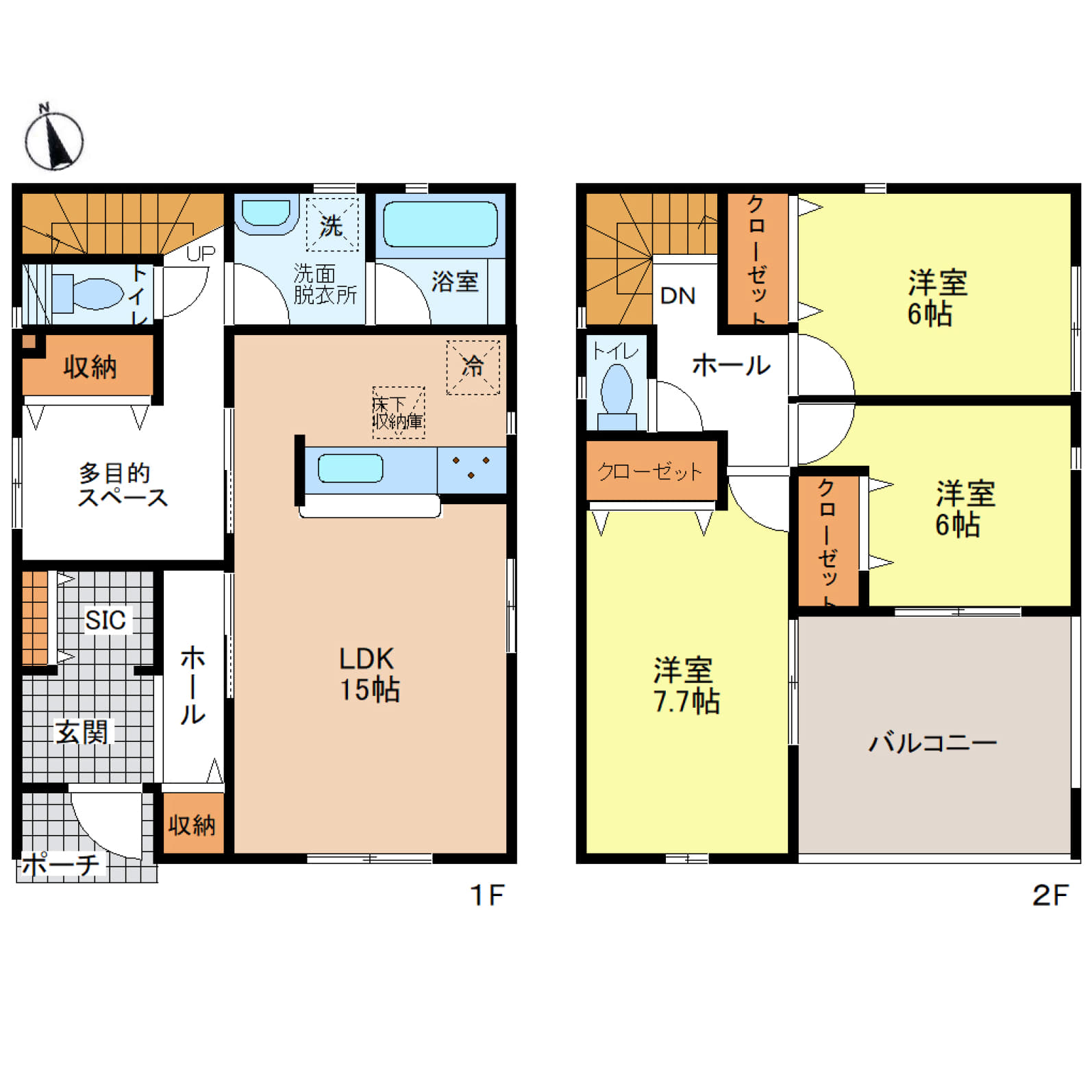 姫路市野里慶雲寺前町第1　全3区画【3号棟】3LDK＋多目的スペース付きで、くつろぎと機能性を両立した住まい♪各居室収納＆オール電化で、快適かつスマートな暮らしを実現♪南向きバルコニーに駐車2台可、買い物施設も徒歩圏内の好立地♪