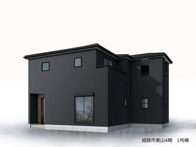 姫路市東山4期　全3区画【1号棟】和室付き4LDKに加え、ファミリークローゼット完備で家族みんなの暮らしがすっきり整う住まい♪南向きインナーバルコニーを2ヶ所備え、明るさと開放感を感じられる心地よい住空間♪キッチンから洗面脱衣所へスムーズに移動でき、毎日の家事動線にも配慮された一邸♪