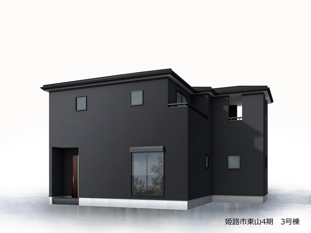 姫路市東山4期　全3区画【3号棟】洋室仕様の4LDKにファミリークローゼットを備え、収納力と暮らしやすさを両立した住まい♪2つの南向きインナーバルコニーが、家族の時間にゆとりと明るさをプラス♪駐車スペース2台分を確保し、家事動線にも優れた快適な生活を叶える一邸♪