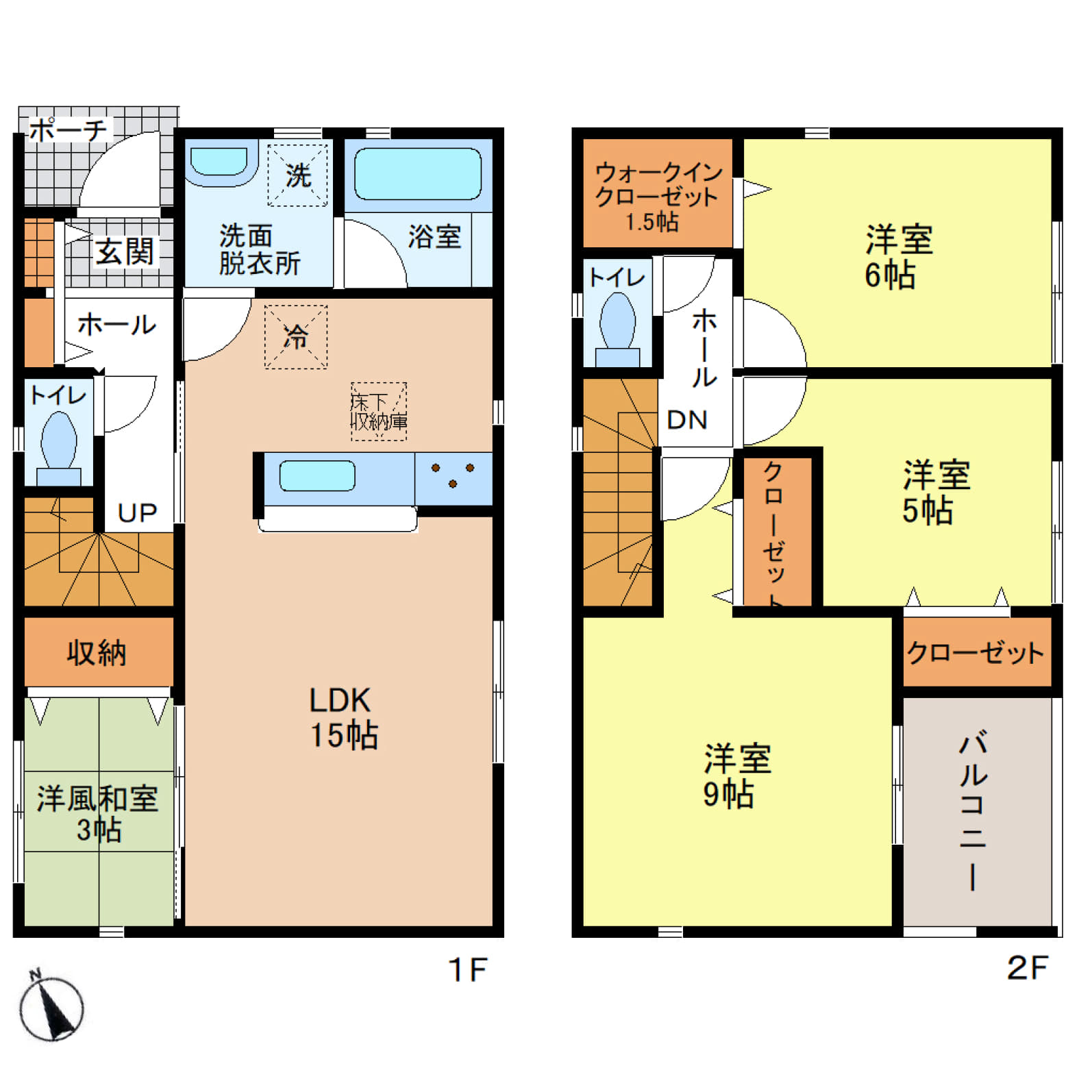 姫路市四郷町山脇第19　全2区画【3号棟】JR神戸線「御着」駅　徒歩14分♪16帖のLDKから洗面脱衣所にそのまま行けるラクラク動線♪オール電化で駐車は3台OK♪四郷学院小・中学校も徒歩15分圏内で子育て世代にも安心の好立地♪