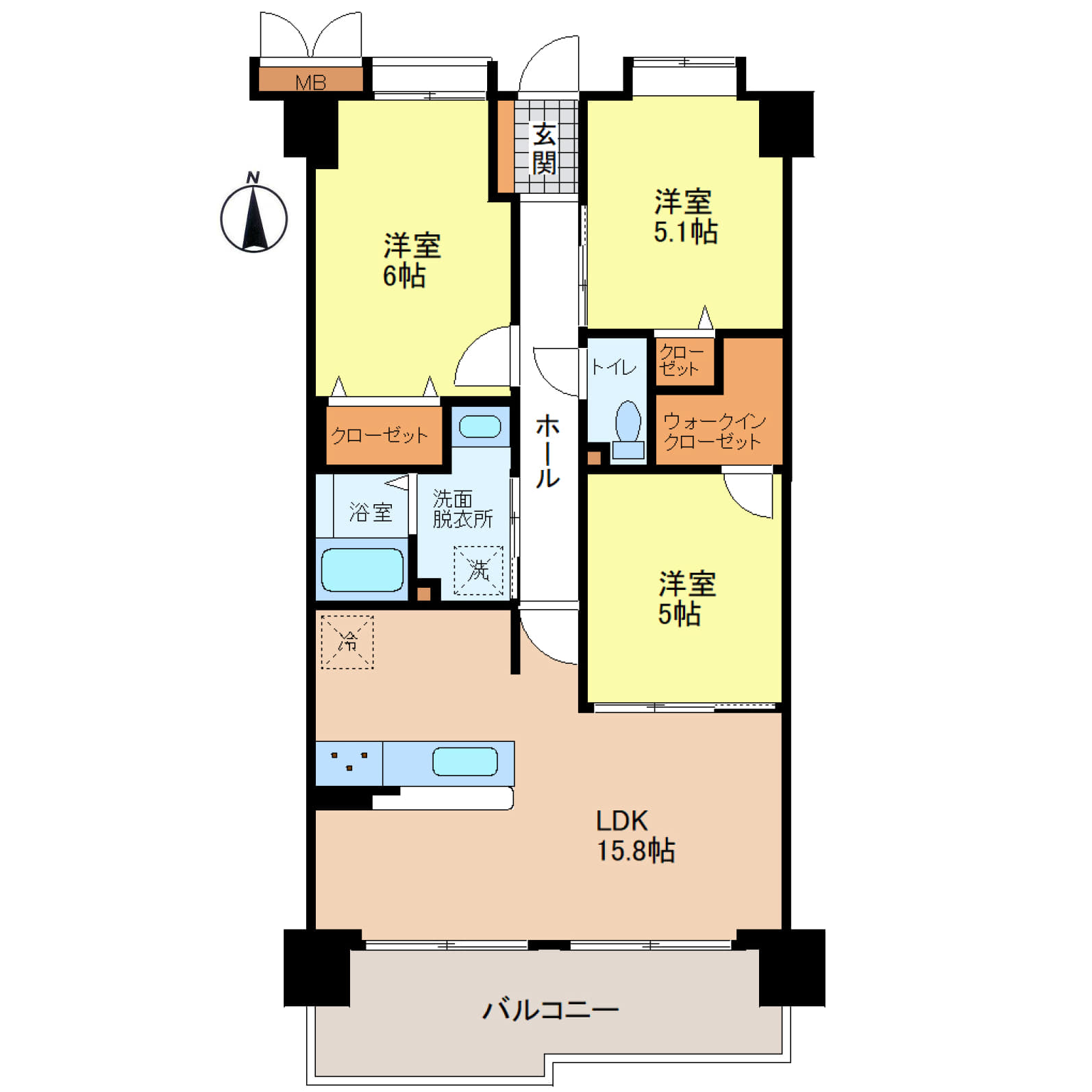 姫路市下寺町【エンブレイス姫路下寺町】JR播但線「京口」駅まで徒歩6分、通勤・通学に便利な好立地の新規リノベーション物件♪南向きバルコニーに面した15.8帖のLDKは、明るく開放感のある住空間♪各居室収納に加えウォークインクローゼットや玄関収納を備え、小中学校も徒歩10分圏内の暮らしやすい3LDK♪