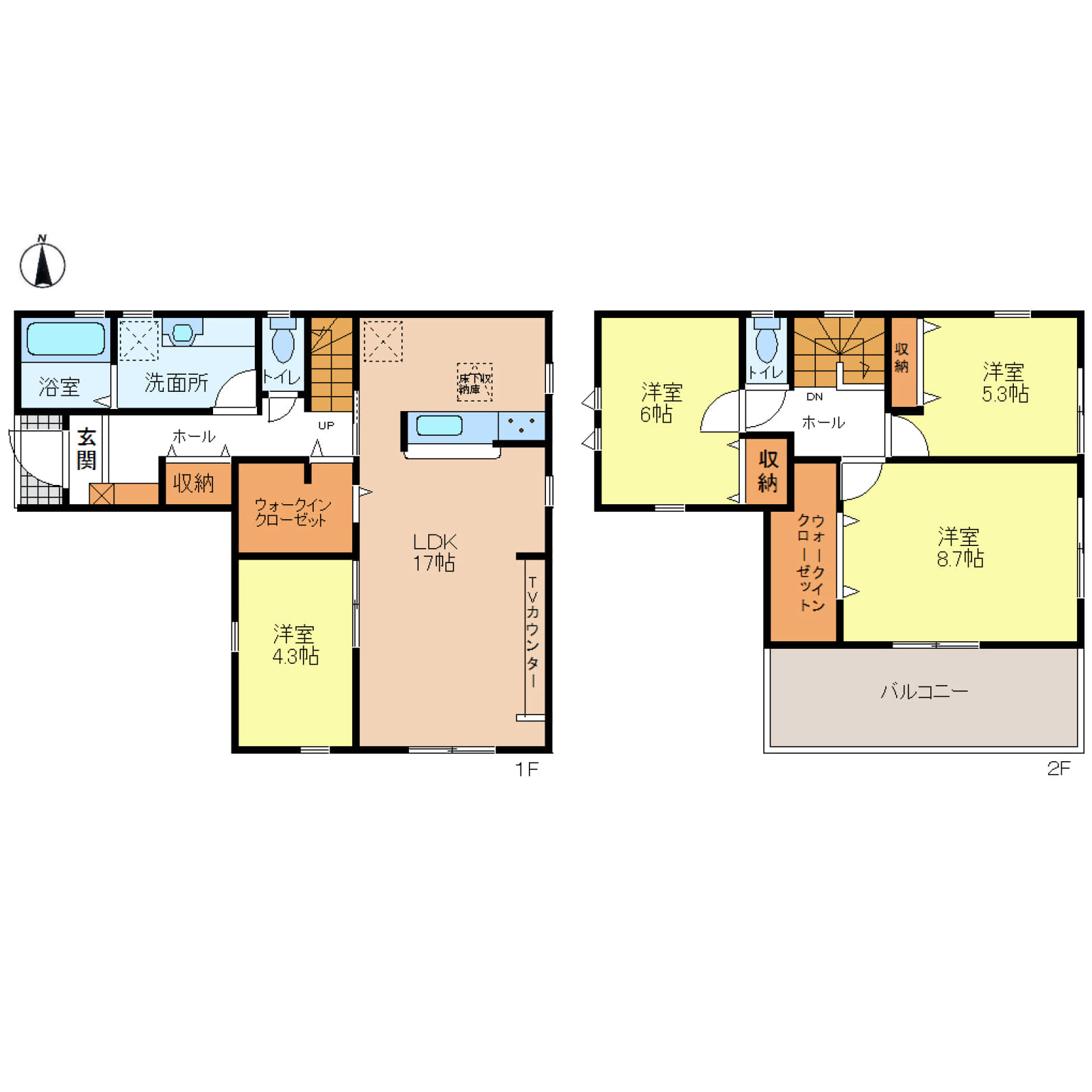 姫路市田寺東3期　全1区画【1号棟】ゆとりある4LDK＋2WICで、各居室収納付きのすっきり暮らせる新築一戸建て♪南向きバルコニー＆1階シャッター付きで、明るさと安心感を兼ね備えた住まい♪小中学校・スーパー・コンビニが徒歩10分圏内、池も近く落ち着いた住環境で快適な暮らしを♪