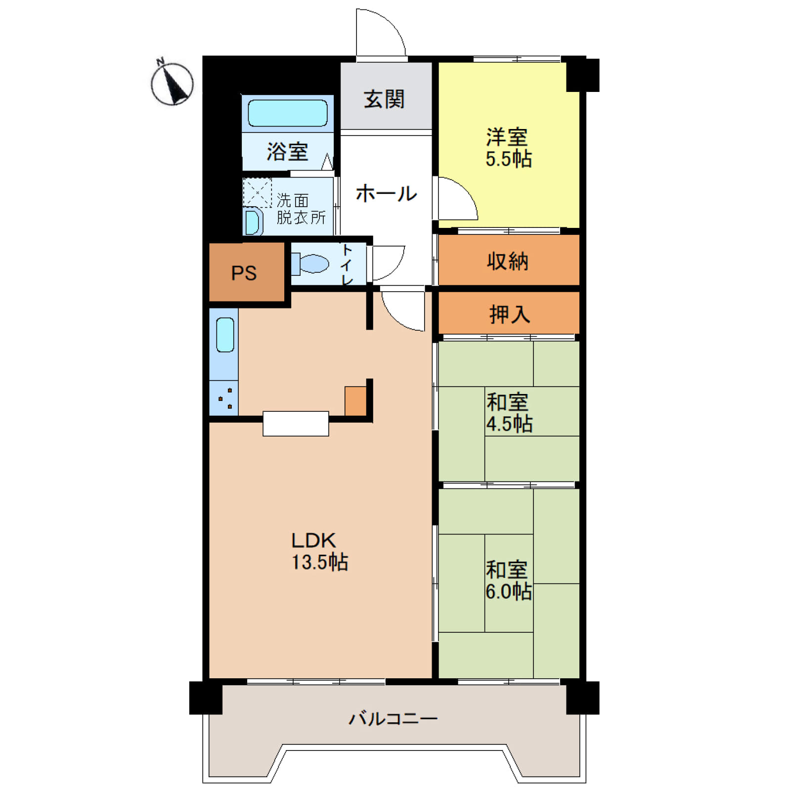 加古川市野口町【藤和東加古川ハイタウンA棟】JR山陽本線「東加古川」駅　徒歩13分♪野口小学校・中部中学校も徒歩15分以内で通勤も通学も便利♪南東向きバルコニーと2つの和室でまったり空間♪生活に便利な施設も徒歩10分以内で毎日の時間にゆとりを♪