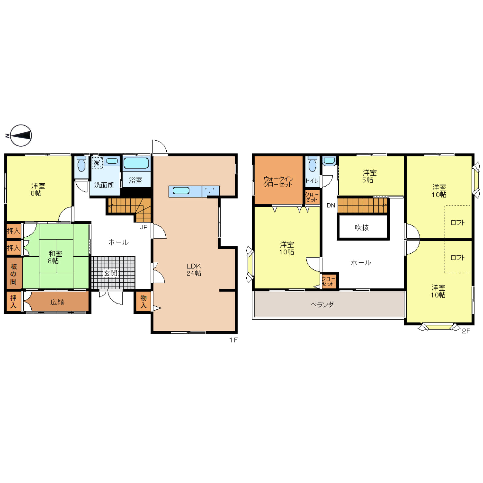 姫路市広畑区北野町　LDK約24帖＋吹抜でゆったりのびのび空間♪山陽電鉄網干線「夢前川」駅　徒歩11分♪周辺施設も充実しており、スーパー・コンビニ・薬局は徒歩10分以内♪駐車スペース並列3台分あり♪良いとこ尽くしの物件です♪